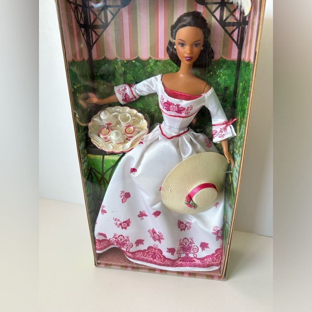 Victorian Tea African American Barbie Doll Mattel F144381 B0788 2002 NIB - Picture 2 of 9